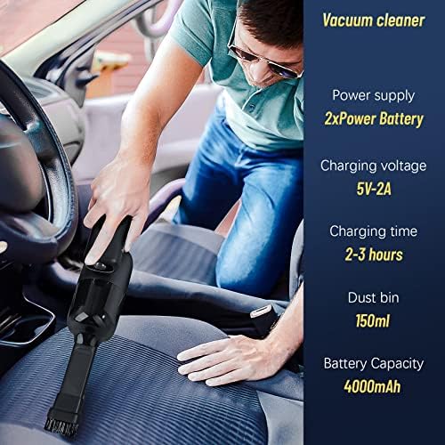 Nessuno AMA Multifunkcionalna zasebnog automobila za čišćenje zraka za čišćenje automobila, inflacija guma/pumpanje vakuuma/AI otkrivanje