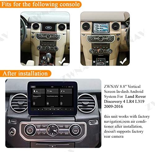 ZWNAV Android 10.0 CAR STEREO za Land Rover Discovery 4 LR4 L319 2009-, GPS Navigation HeaderUnit, WiFi, Bluetooth, SWC, IPS dodirni