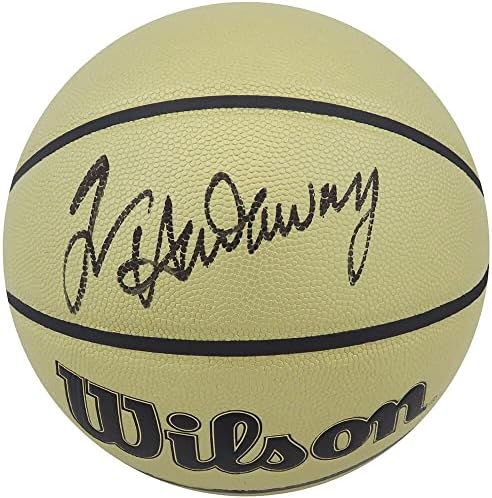 Tim Hardaway potpisao je Wilson Gold Indoor/Outdoor NBA košarka - Košarka s autogramima