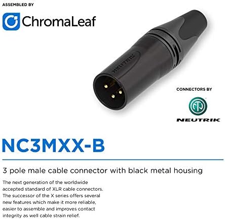 Mogami 2549 Professional Studio Microphone kabel | XLR muški 3-pin do 1/4 inča desni kut TRS | Neutrik Gold | 21 stopa | Crni | Okupljeno
