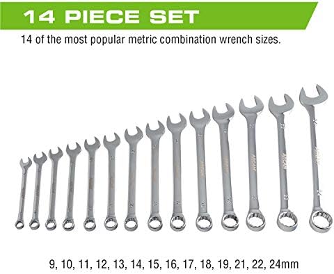 Kombinirani ključ Arcan Professional Tools, SAE/Metrika, 1/4 inča-1 inč, 8 mm-24 mm, 24-komad