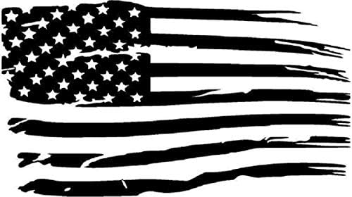 5.2 A. problematična vinilna naljepnica američke zastave 5.5 A. 3.25 inča mat crna A. B. grunge patriotski automobil hauba kamiona