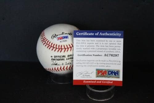 Al Barlick potpisao autogram bejzbola Auto PSA/DNA AC76297 - Autografirani bejzbols