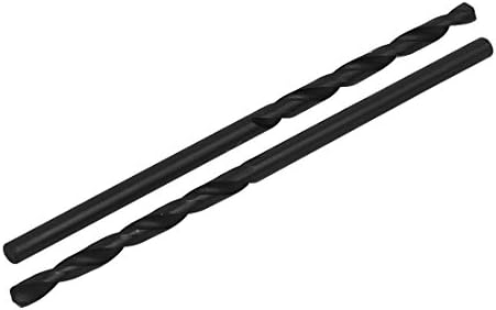 AEXIT 2,7 mm Dia držač alata 60 mm dugačak HSS Spiralni flauta ravna bušilica BIT BIT CRNA 10PCS Model: 15AS402QO322