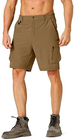Muške planinarske kratke kratke hlače brze suhe lagane kratke hlače s više džepova za ribolovni kampiranje golfa