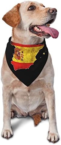 Retro španjolska zastava kućni ljubimac štene štene mačke bajaklava trokut bibs šal bandana ovratnik vrathief mchoice za bilo koji