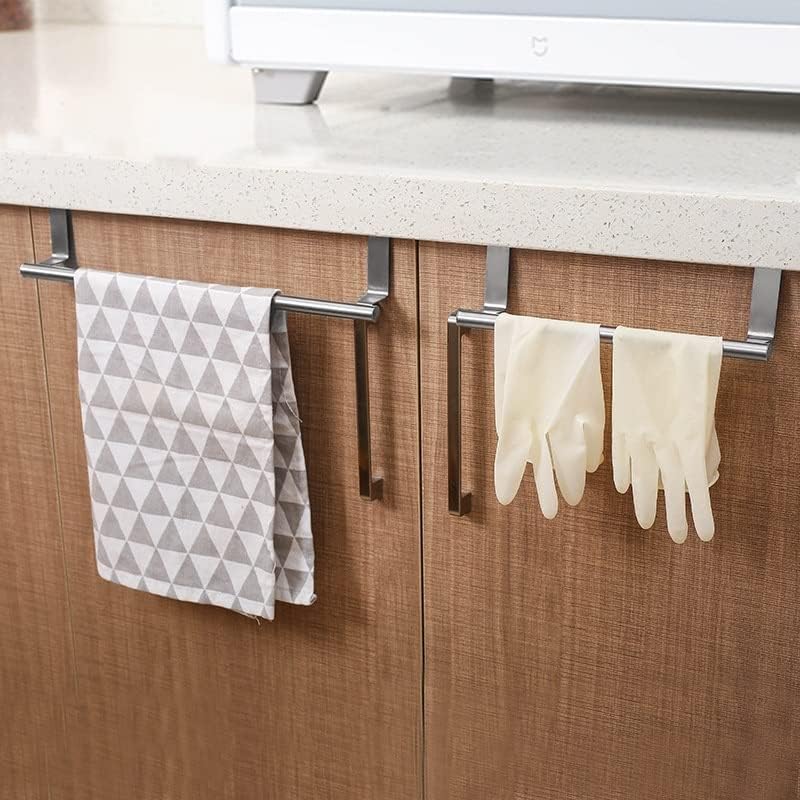 Tfiiexfl 2 veličine ručnika stalak preko kuhinjskog ormara za vrata stalak za viseće držač za kupaonicu Polica za kupatilo Organizator