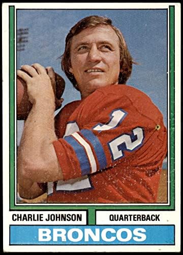 1974. Topps 116 Jedan PB Charlie Johnson Denver Broncos VG+ Broncos Colorado