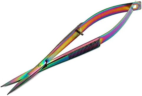 DDP ravna dugina obojena titaniju na prekriveni EZ Snips Empoidery Scissors