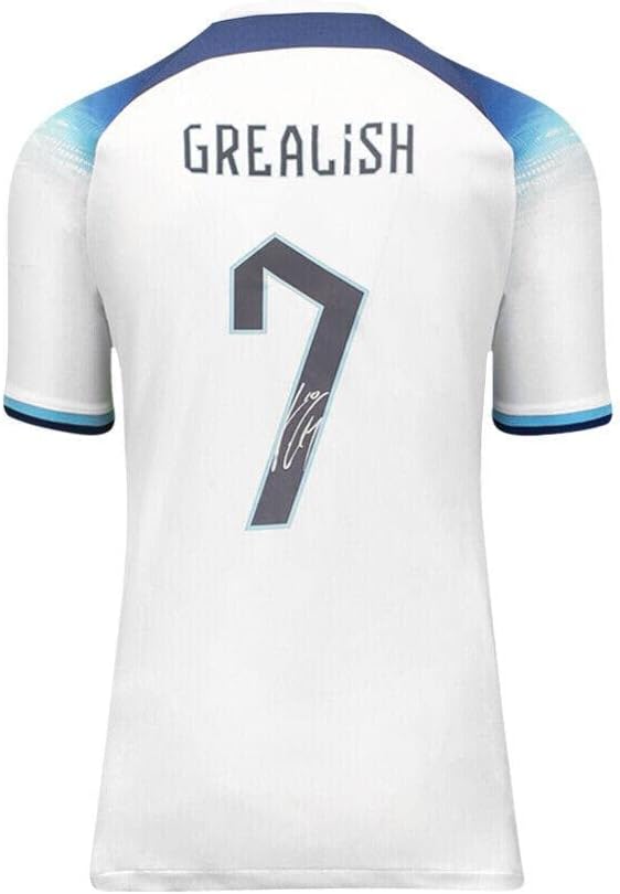 Jack Grialish potpisao majicu u Engleskoj - 2022-23, dres broja 7 - Autografski nogometni dresovi