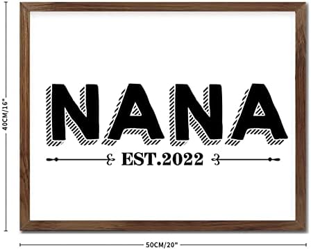 Drveni natpisi s temom člana obitelji promovirani u Nana Motivacijski citat 16x20in okvir marelice drvena ploča za vikendicu tuš tuš