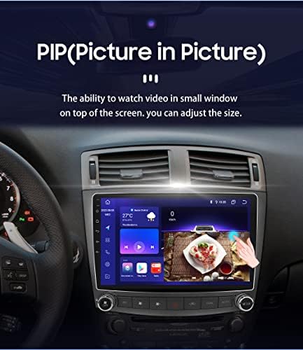 8 Core Android Car Radio za Lexus IS250 200 300 350, 4GB+32GB 10,1 inčni zaslon osjetljiv na dodir Stero Podrška za prikaz vremena