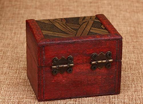 Anccus 400pcs retro stil nakit blaga kočnica ručna kutija za drvene kutije kutije za odlaganje cvjetnih ogrlica ogrlica poklon poklon