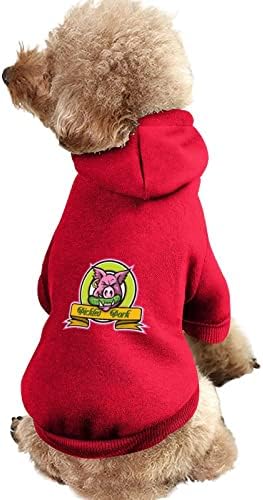 Divlje svinje grickajući krastavci psa odjeća zimske kapuljače za kućne ljubimce meke i tople pseće majice za male srednje pse