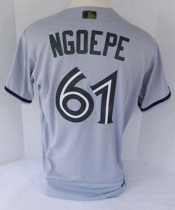 2018. Toronto Blue Jays Poklon Ngoepe 61 Igra izdana Sive Jersey Dan sjećanja 678 - Igra korištena MLB dresova