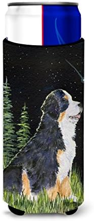 Caroline's Treasures SS8468muk Zvjezdana noć Bernese Mountain Dog Ultra Hugger za vitke limenke, može hladni zagrljaj zagrljaja zagrljaj