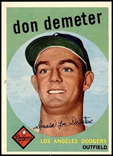 1959. Topps 324 Don Demeter Los Angeles Dodgers NM Dodgers