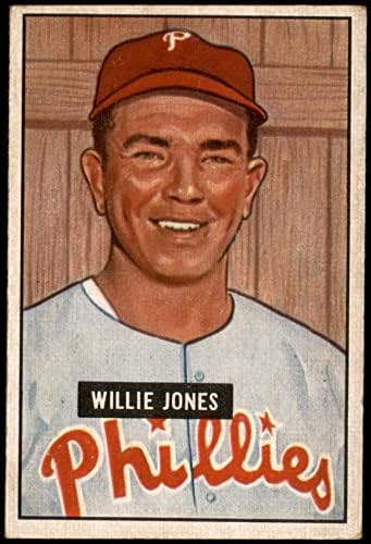 1951. Bowman 112 Willie Jones Philadelphia Phillies VG/Ex Phillies
