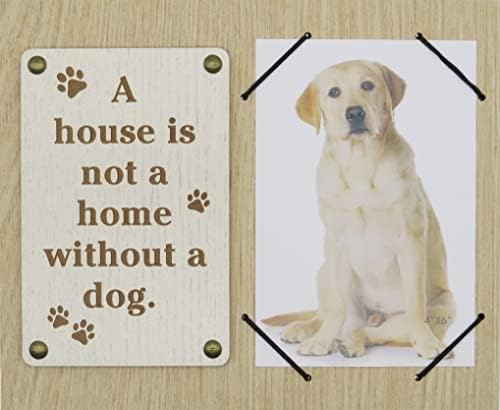 Unideco Wood Photo Frame 4x6 - Prekrasni najbolji pseći pokloni zid i tabletop 4 x6 okviri za slike - držite svoje omiljene 4 x 6 pic