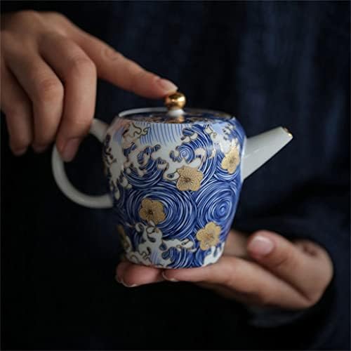 Debeli 150 ml u boji ostakljeni porculanski čaj od čajnog čajnog set ručno oslikani čaj za čaj engleski popodnevni čaj set lonac