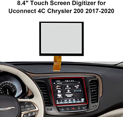 Allway 8.4 '' Zamjena digitalizatora zaslona osjetljivih na dodir za Chrysler, Dodge, Jeep UConnect 4C Radio Navigacija LA084X01