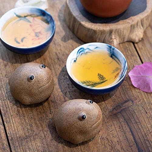1PC Kineska gruba keramijska sretna žaba Tea Pet Zen Tea Set ručno izrađeni kineski dekor doma