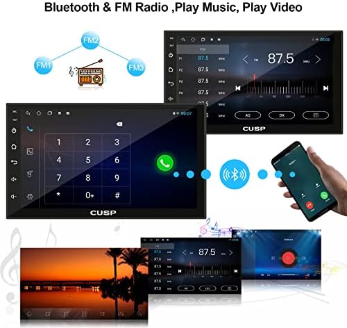 2023 Novi 7 -inčni android automobil stereo radio GPS Double Din Navigation HD IPS zaslon Capactive Touch Bluetooth FM Wirelss Apple