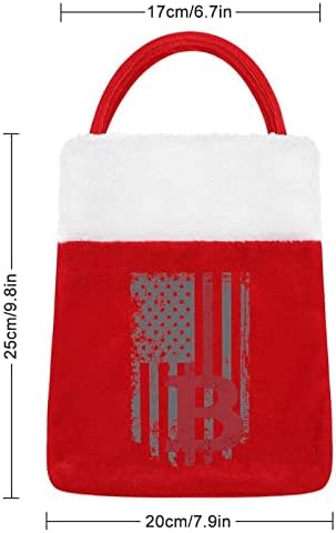 Bitcoin tanka linija američke torbe za zastave Nova godina svečana torbica Xmas vreća za dekoraciju prazničnih zabava